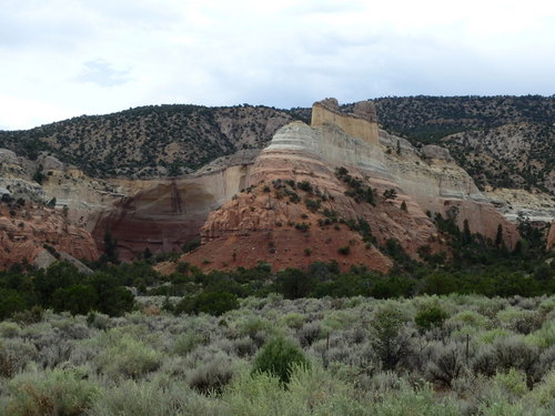 GDMBR: These pictures of Echo Amphitheater are directly in front of the curved wall.